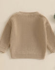 MERRY EMBROIDERY KNIT SWEATER