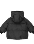 FALL HOODED QUILT DOWN JACKET WITH EARS